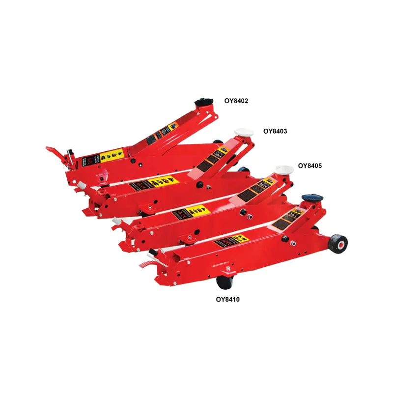 The hydraulic system of the hydraulic long floor jack