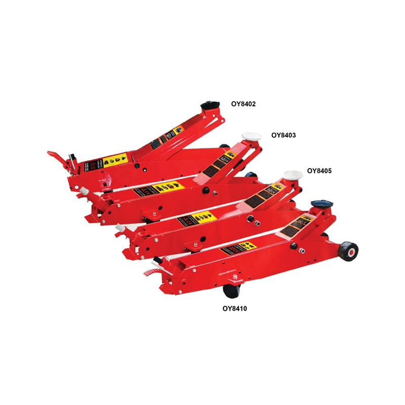 Locking mechanism of hydraulic long floor jack